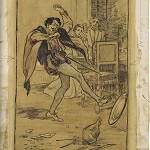 Rackham, Arthur. "Petruchio throws meat about the floor" in Lamb, Charles, Tales From Shakespeare, by Charles and Mary Lamb. London: J.M. Dent & Co., 1899.  - opens in new tab