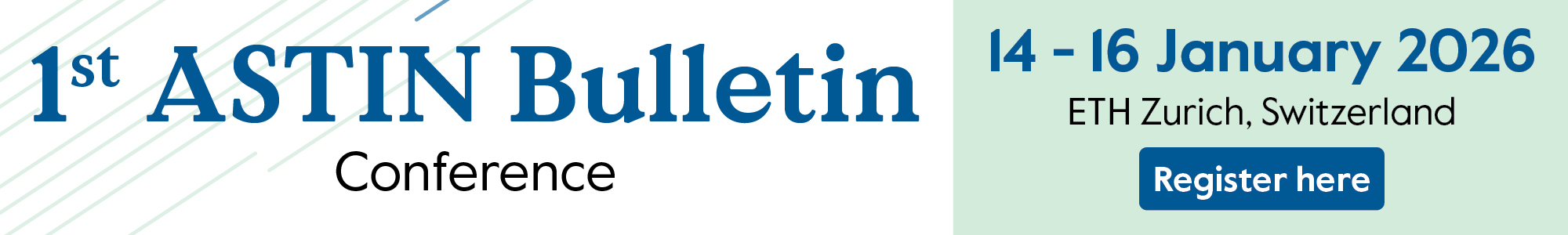 ASTIN Bulletin Conference masthead
