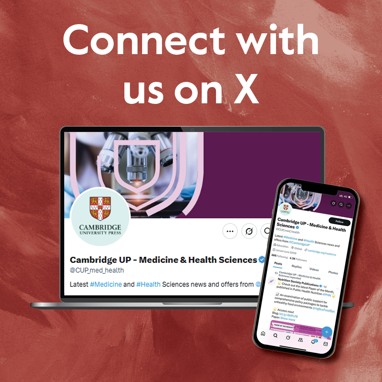 Connect with us on X