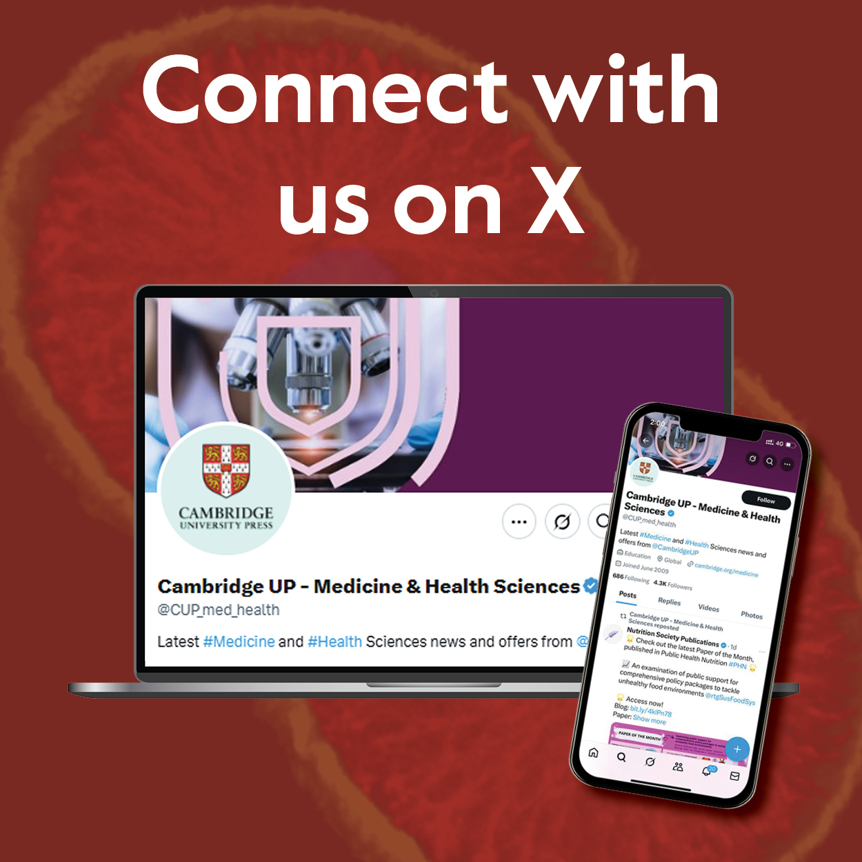 Connect with us on X