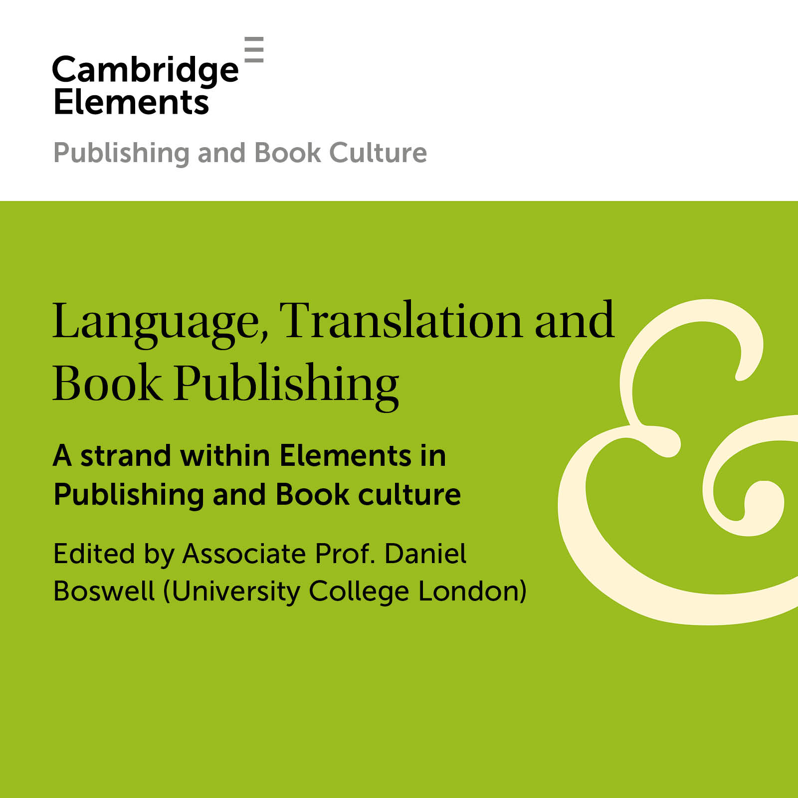 Language, Translation and Book Publishing