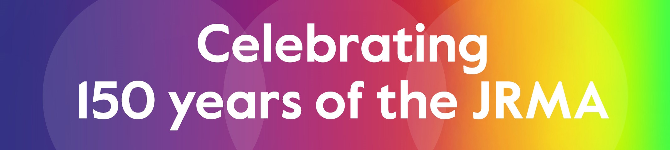 JRMA 150 years anniversary Banner