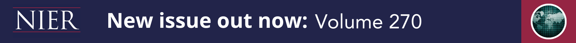 NIER New issue out now: Volume 270