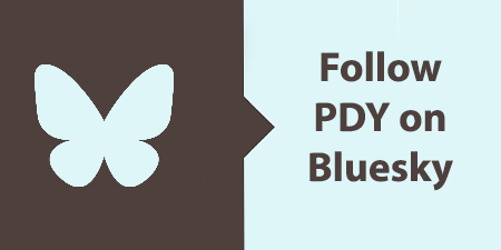 Follow PDY on Bluesky banner