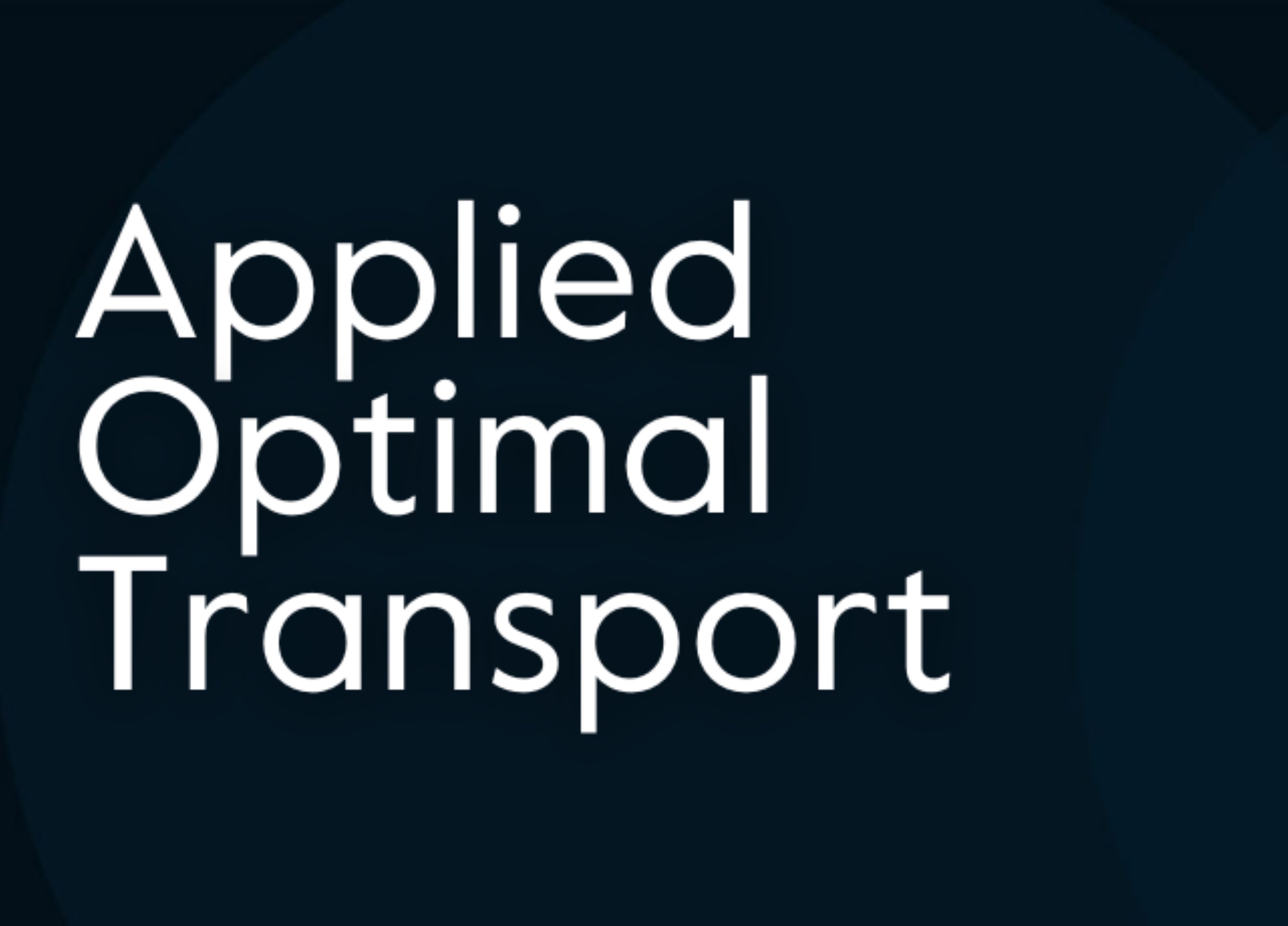 Special issue: Applied Optimal Transport
