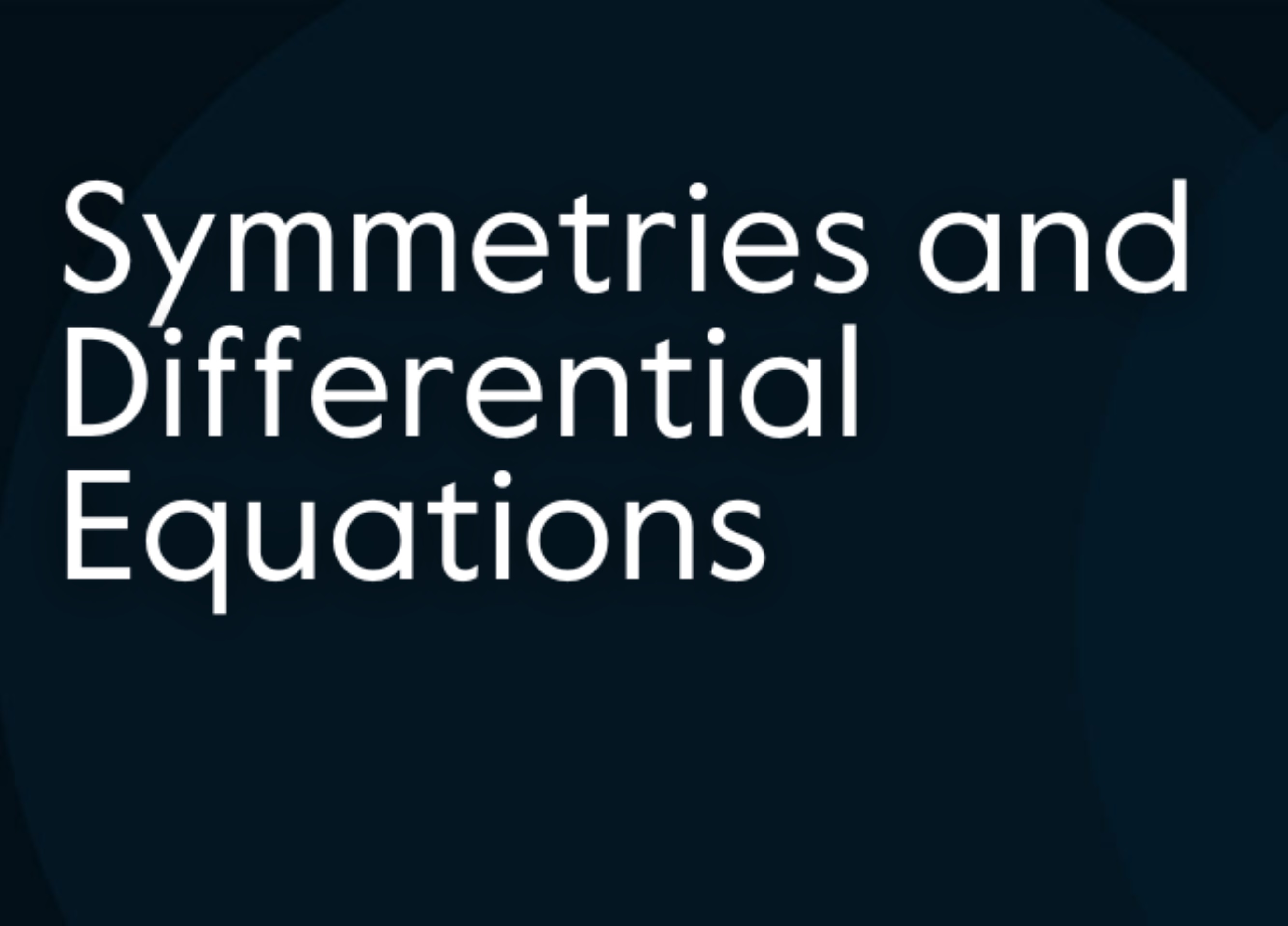 Special issue: Symmetries and Differential Equations